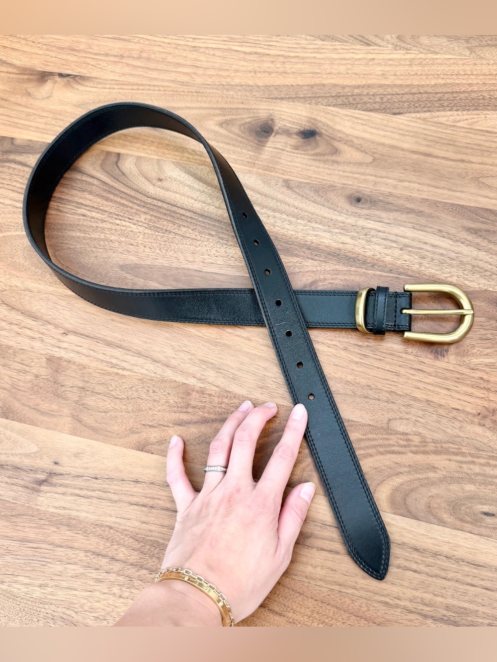 Aritzia Real Leather Belt XS